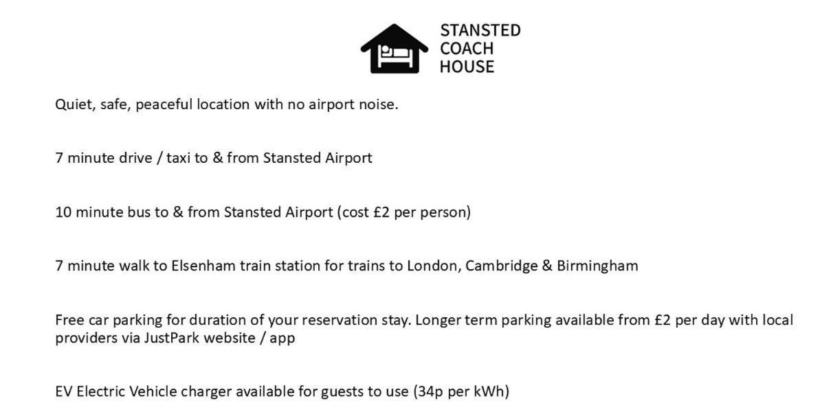 Stansted Coach House - Apartment Hotel Elsenham Exteriér fotografie